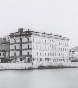 Ajaccio, Palazzo Fesch in una fotografia ottocentesca