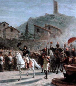 Egisto Sarri, L'ingresso di Napoleone a San Miniato. San Miniato (Pisa), Palazzo Formichini